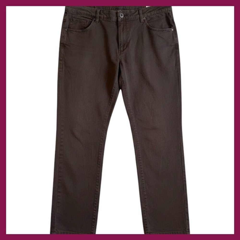 NWOT GOODTHREADS Mens Brown Casual Pants 40x29 Chinos